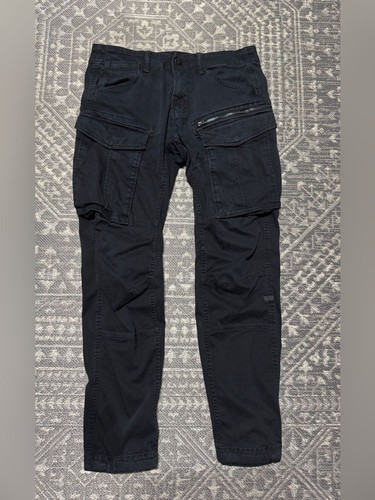 Star raw men black cargo - g-star,